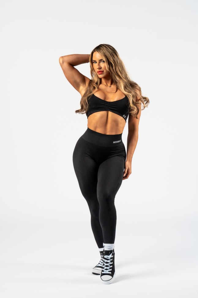 Леггинсы Nebbia High Waisted Push-Up Leggings TOTALLY SEAMLESS 303 Black в Екатеринбурге в Екатеринбурге