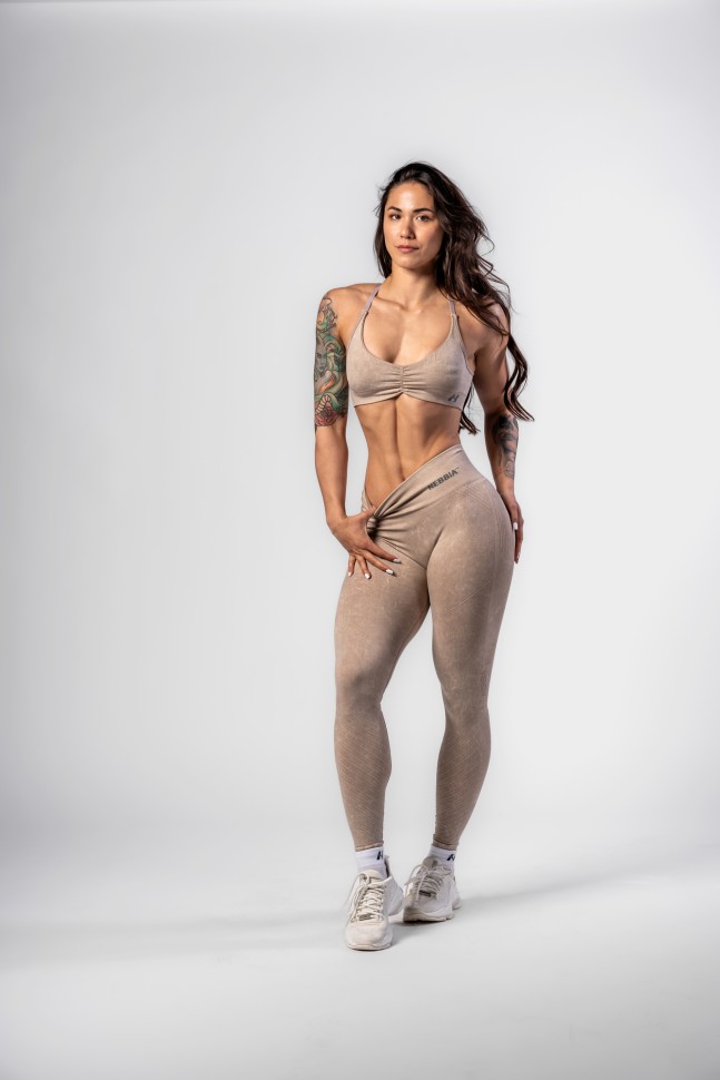 Леггинсы Nebbia High Waisted Push-Up Leggings TOTALLY SEAMLESS 303 Cream в Екатеринбурге в Екатеринбурге