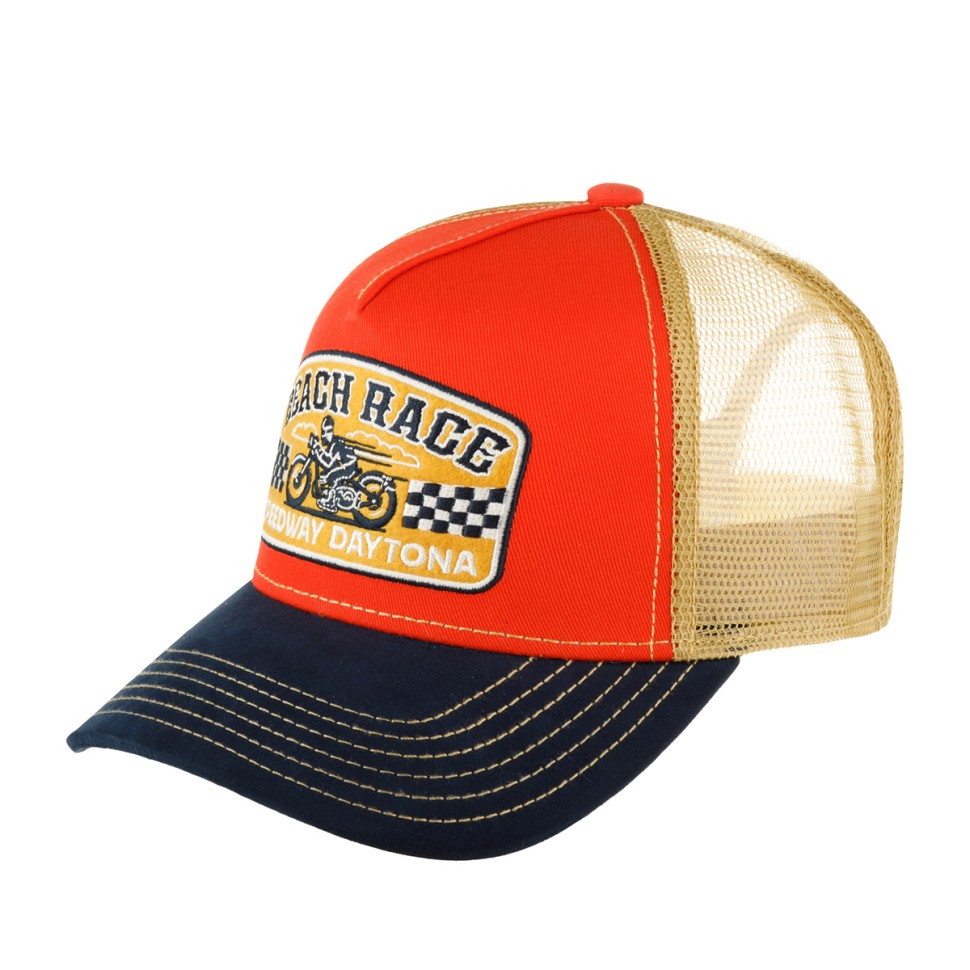 Бейсболка FWS 7761169 TRUCKER CAP BEACH RACE (оранжевый темно-синий) 72-101-38-00 в Екатеринбурге  в Екатеринбурге 