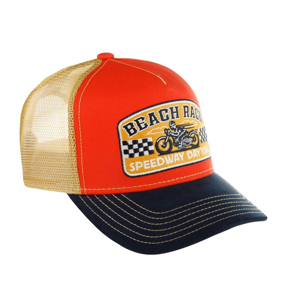Бейсболка FWS 7761169 TRUCKER CAP BEACH RACE (оранжевый темно-синий) 72-101-38-00 в Екатеринбурге  в Екатеринбурге 