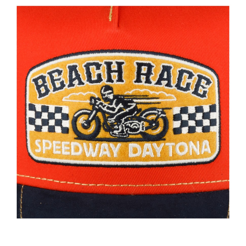 Бейсболка FWS 7761169 TRUCKER CAP BEACH RACE (оранжевый темно-синий) 72-101-38-00 в Екатеринбурге  в Екатеринбурге 