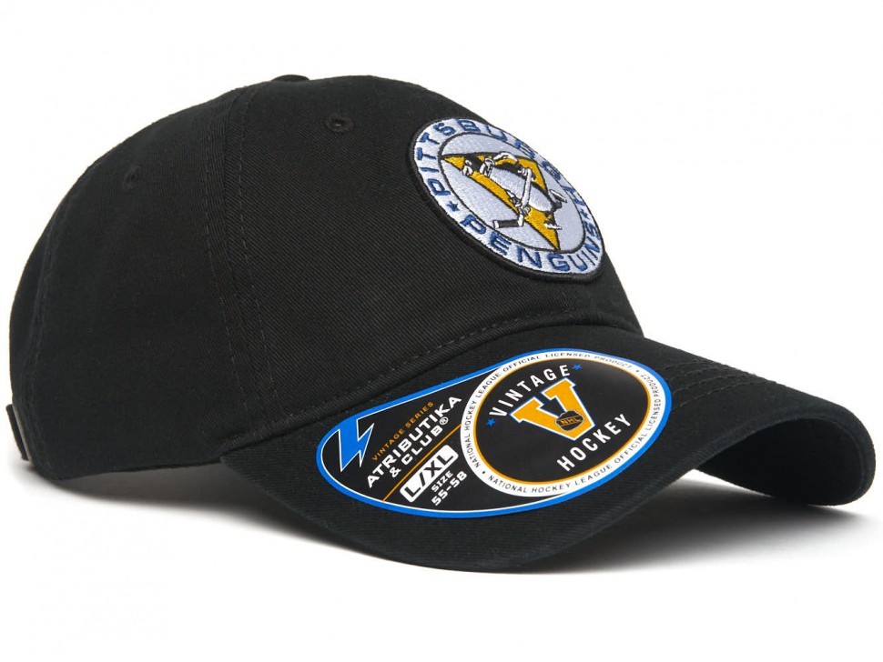 Бейсболка ATRIBUTIKA & CLUB Pittsburgh Penguins, черн. 31693 в Екатеринбурге  в Екатеринбурге 
