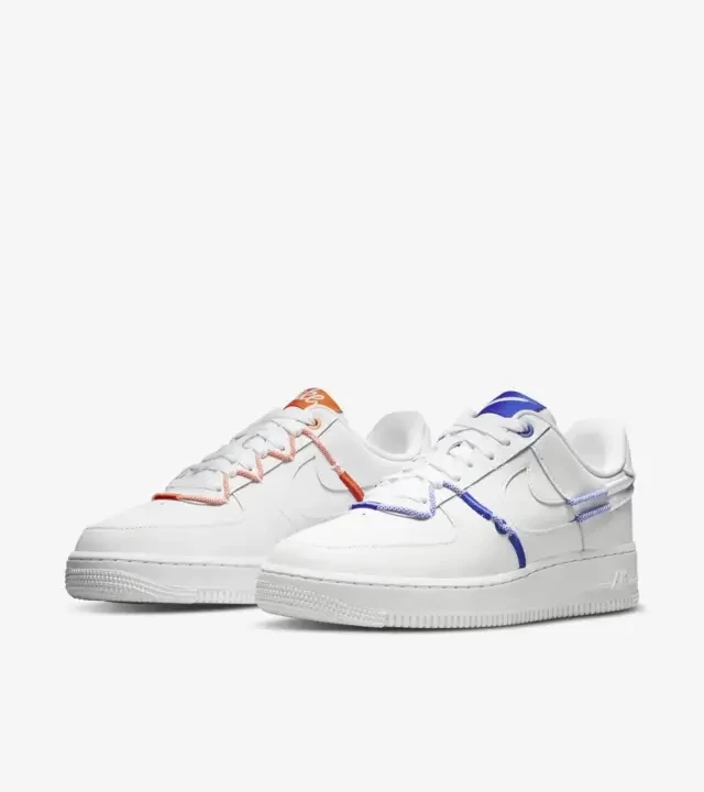 Nike white and blue air force 1 outlet