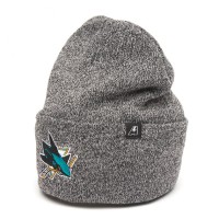 Шапка ATRIBUTIKA & CLUB San Jose Sharks, серый меланж 59341 в Екатеринбурге  в Екатеринбурге 