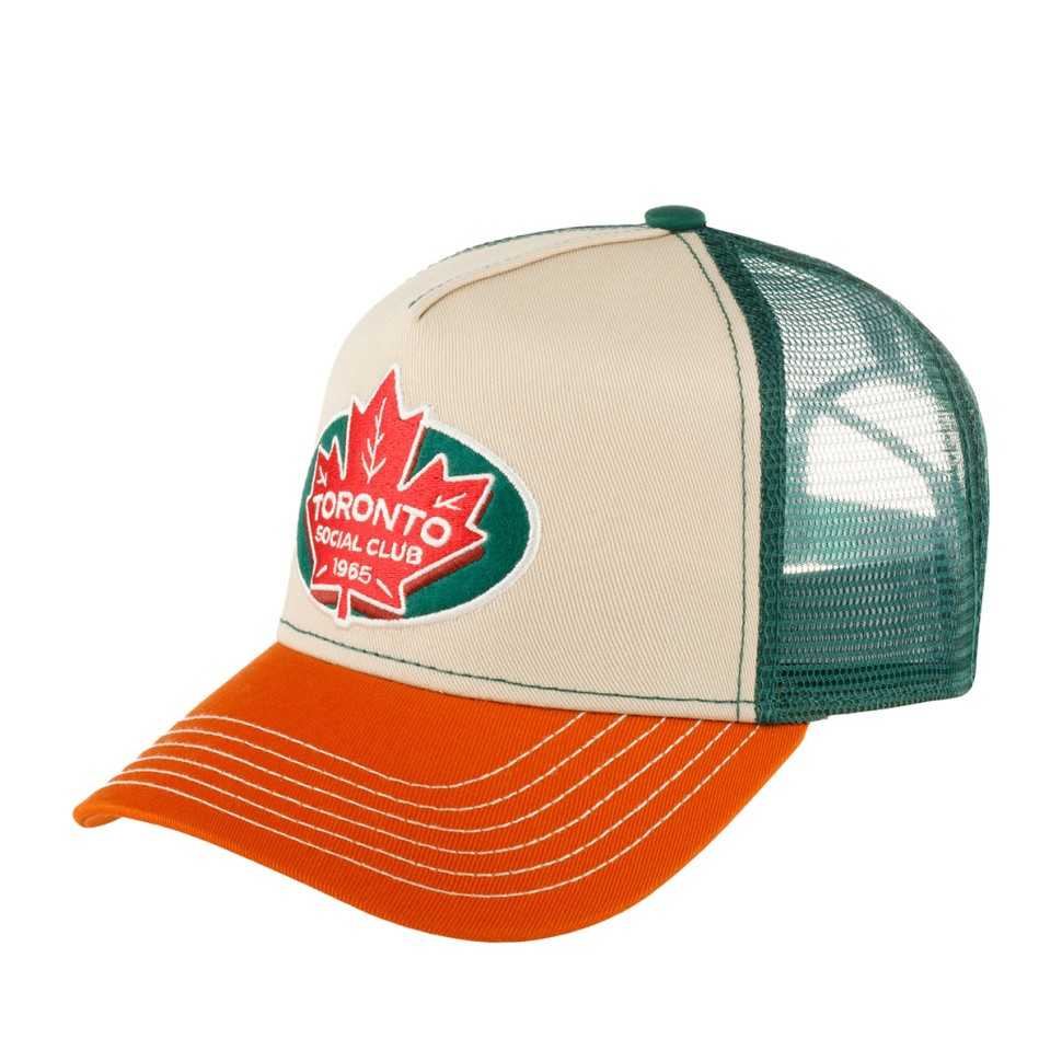 Бейсболка FWS 7761175 TRUCKER CAP TORONTO SOCIAL CLUB (оранжевый зеленый) 72-105-13-00 в Екатеринбурге  в Екатеринбурге 