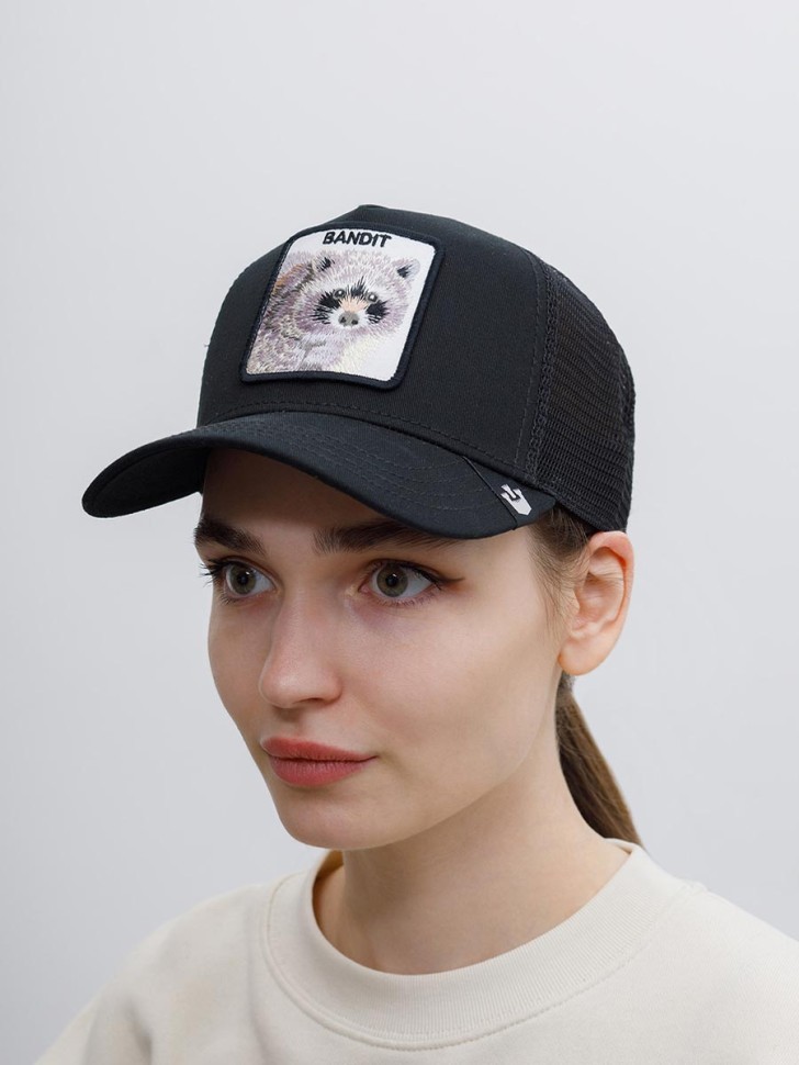 Бейсболка GOORIN BROTHERS ANIMAL FARM Енот 101-0379 (черный) 91-642-09-00 в Екатеринбурге  в Екатеринбурге 