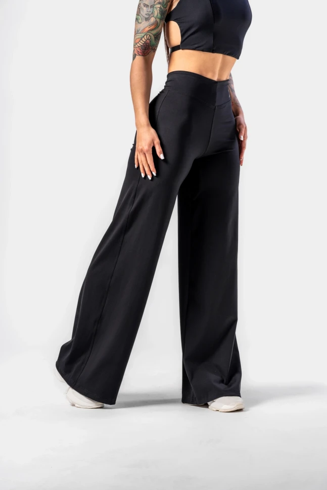 Брюки Nebbia Deni x NEBBIA High-waist Flared Pants 312 Black в Екатеринбурге  в Екатеринбурге 