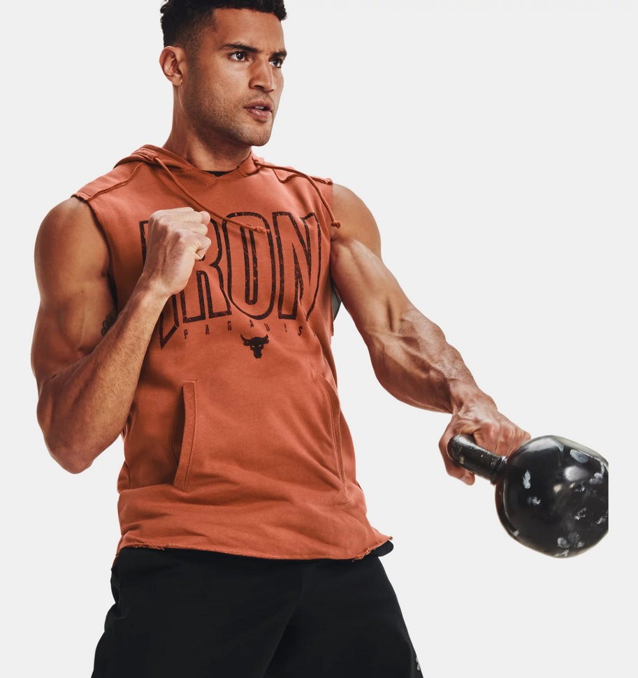 Майка с капюшоном Under Armour UA Pjt Rock Terry Iron SL HD 1361744-843 в Екатеринбурге  в Екатеринбурге 