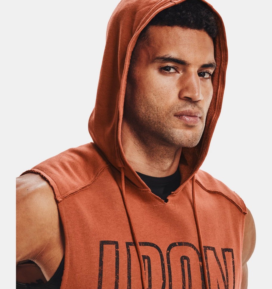 Майка с капюшоном Under Armour UA Pjt Rock Terry Iron SL HD 1361744-843 в Екатеринбурге  в Екатеринбурге 