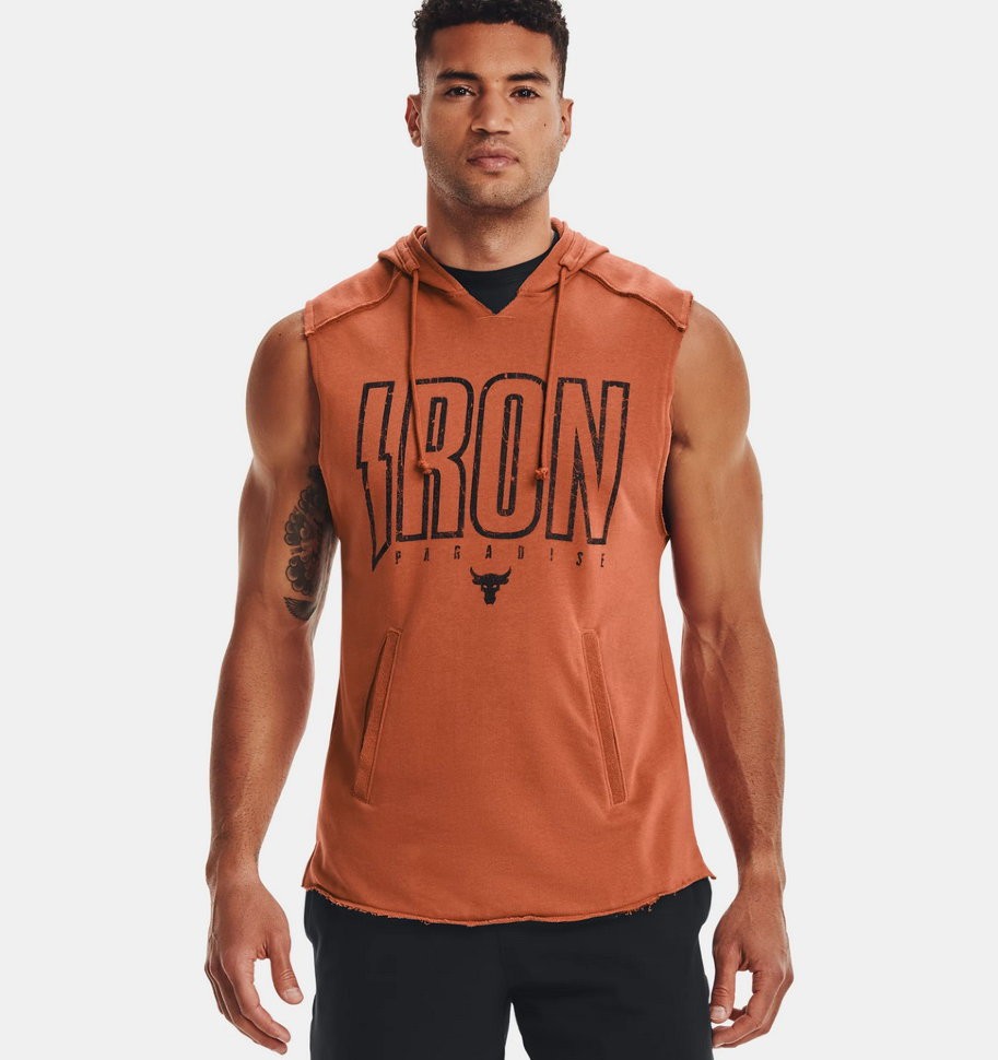 Майка с капюшоном Under Armour UA Pjt Rock Terry Iron SL HD 1361744-843 в Екатеринбурге  в Екатеринбурге 