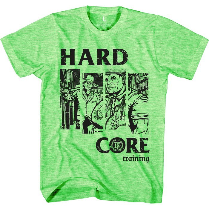 Футболка Hardcore Training Old NY Neon Green Melange hctshirt0395 в Екатеринбурге  в Екатеринбурге 
