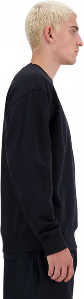 Джемпер New Balance Small Logo French Terry Crew MT41507BK в Екатеринбурге в Екатеринбурге