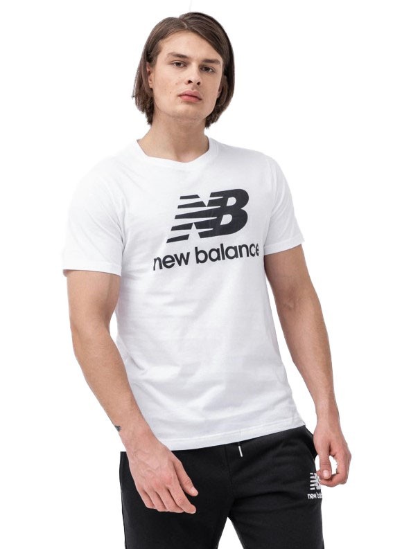 New Balance New Balance Essentials Stacked Logo T Shirt MT01575 WT