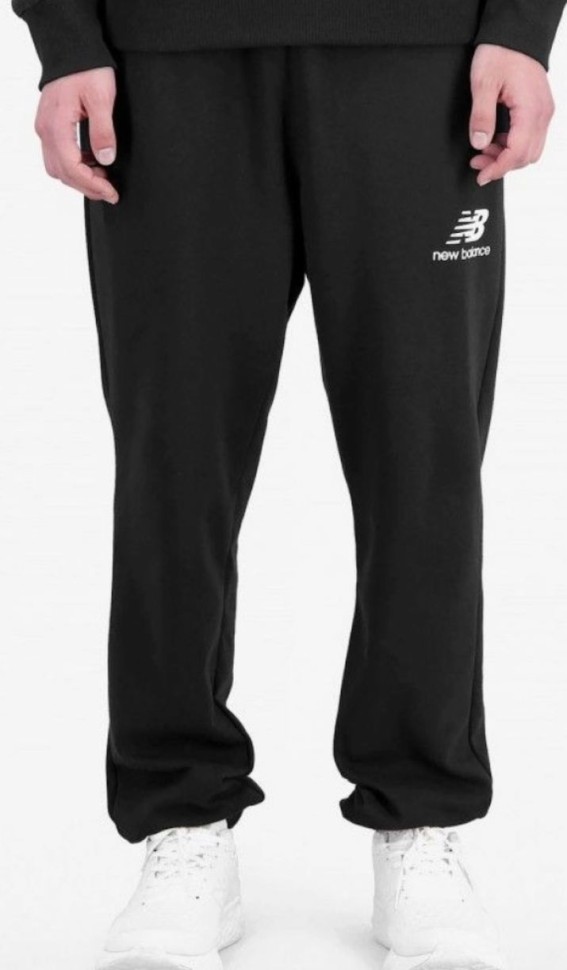 Брюки New Balance Essentials Stacked Logo French Terry Sweatpant MP31539-BK в Екатеринбурге  в Екатеринбурге 