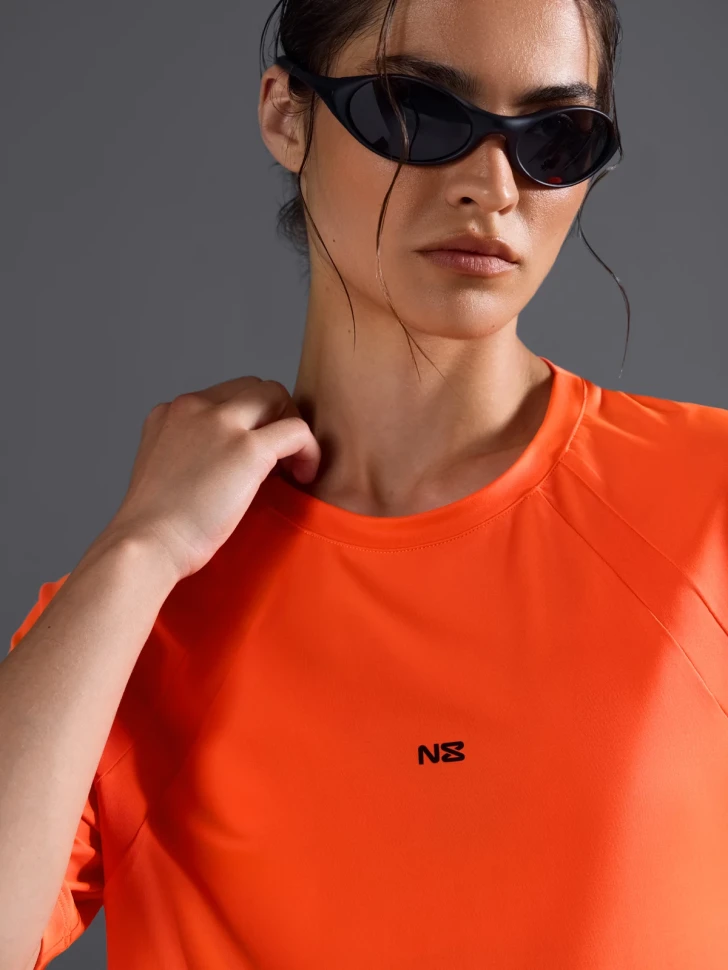 Футболка Neverlate NW09.1536.5 Оранжевый неон