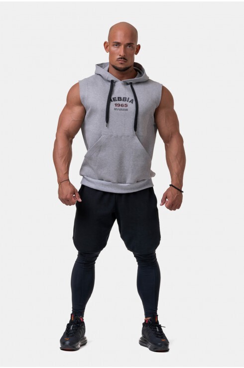 Футболка Nebbia Golden Era ragtop hoodie 197 light grey в Екатеринбурге  в Екатеринбурге 