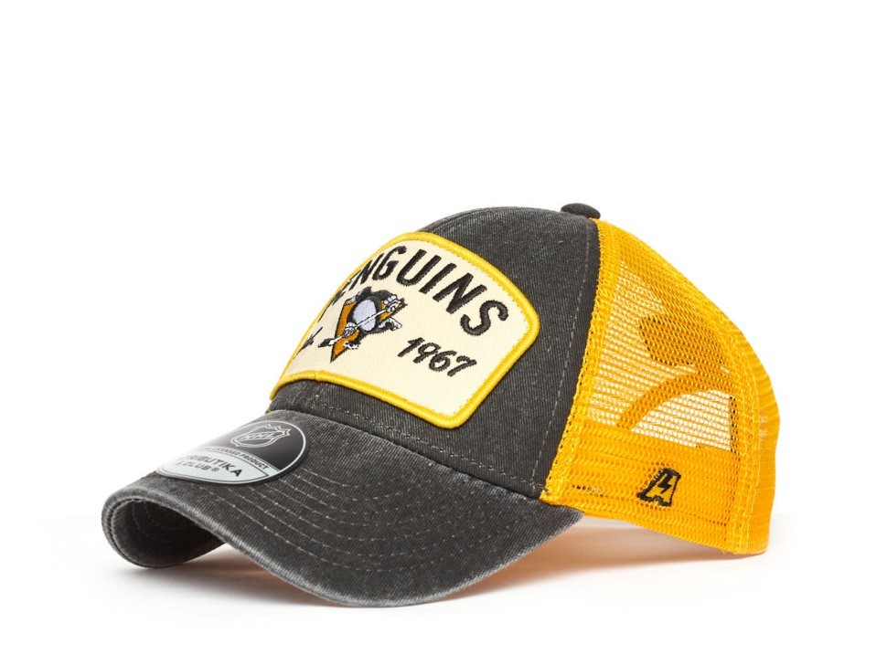 Бейсболка ATRIBUTIKA&CLUB Pittsburgh Penguins, черн.-желт. 31724 в Екатеринбурге  в Екатеринбурге 