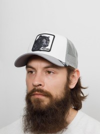 Бейсболка GOORIN BROTHERS Animal Farm THE PANTHER 101-0381 (белый серый) 91-643-50-00