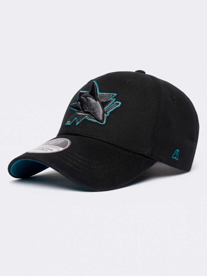 Бейсболка ATRIBUTIKA & CLUB San Jose Sharks, зелен.-черн. 32334 в Екатеринбурге  в Екатеринбурге 