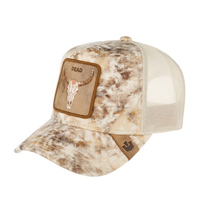 Бейсболка GOORIN BROTHERS ANIMAL FARM Dead Skull 101-1621 (бежевый) 91-884-02-00