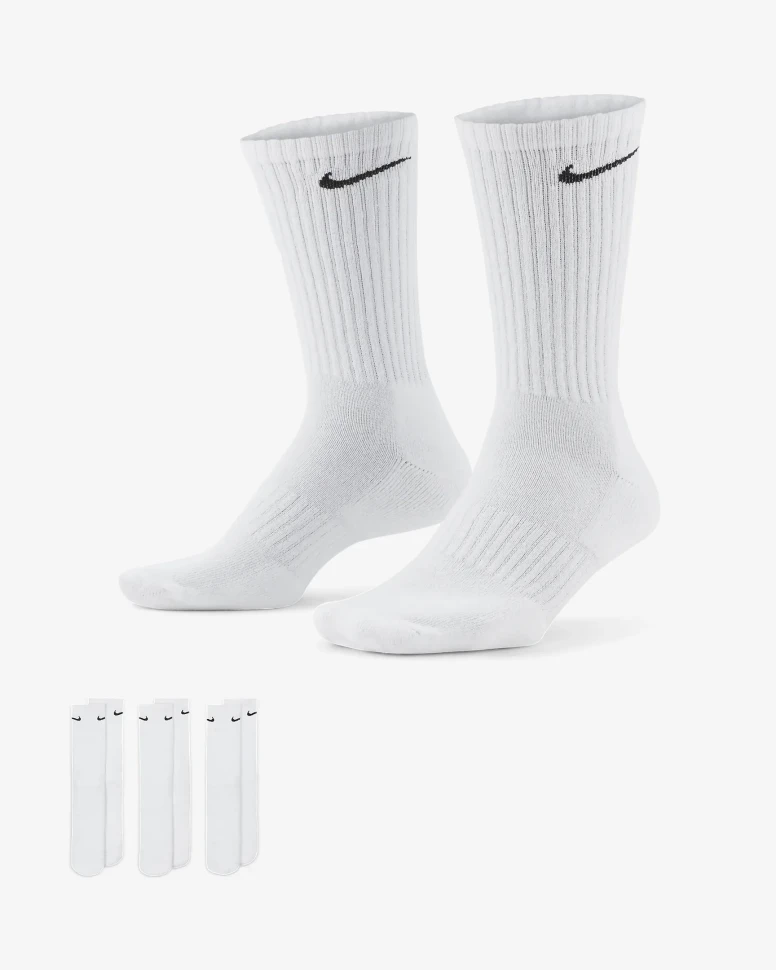 Носки Nike U Nk Everyday Csh Crw 3Pr 132 SX7664-100 в Екатеринбурге  в Екатеринбурге 
