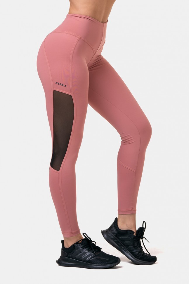Лосины Nebbia High Waist & Mesh Leggings 573 Old rose в Екатеринбурге  в Екатеринбурге 