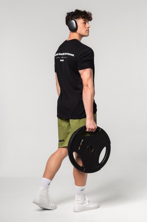 Футболка Nebbia Muscle Fit T-shirt FLEXIN' 358 Black в Екатеринбурге  в Екатеринбурге 
