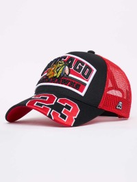 Бейсболка ATRIBUTIKA & CLUB Chicago Blackhawks, красн.-черн. 32339