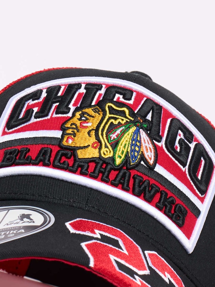 Бейсболка ATRIBUTIKA & CLUB Chicago Blackhawks, красн.-черн. 32339 в Екатеринбурге  в Екатеринбурге 