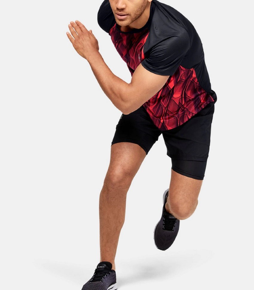 Футболка Under Armour M UA Qualifier ISO-CHILL Printed Short Sleeve 1350133-628 в Екатеринбурге  в Екатеринбурге 