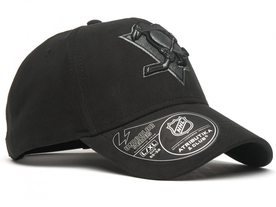 Бейсболка ATRIBUTIKA & CLUB Pittsburgh Penguins, черн. 31595 в Екатеринбурге в Екатеринбурге