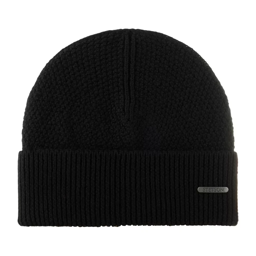 Шапка STETSON 8599396 BEANIE MERINO WOOL (черный) 12-178-09-00 в Екатеринбурге  в Екатеринбурге 