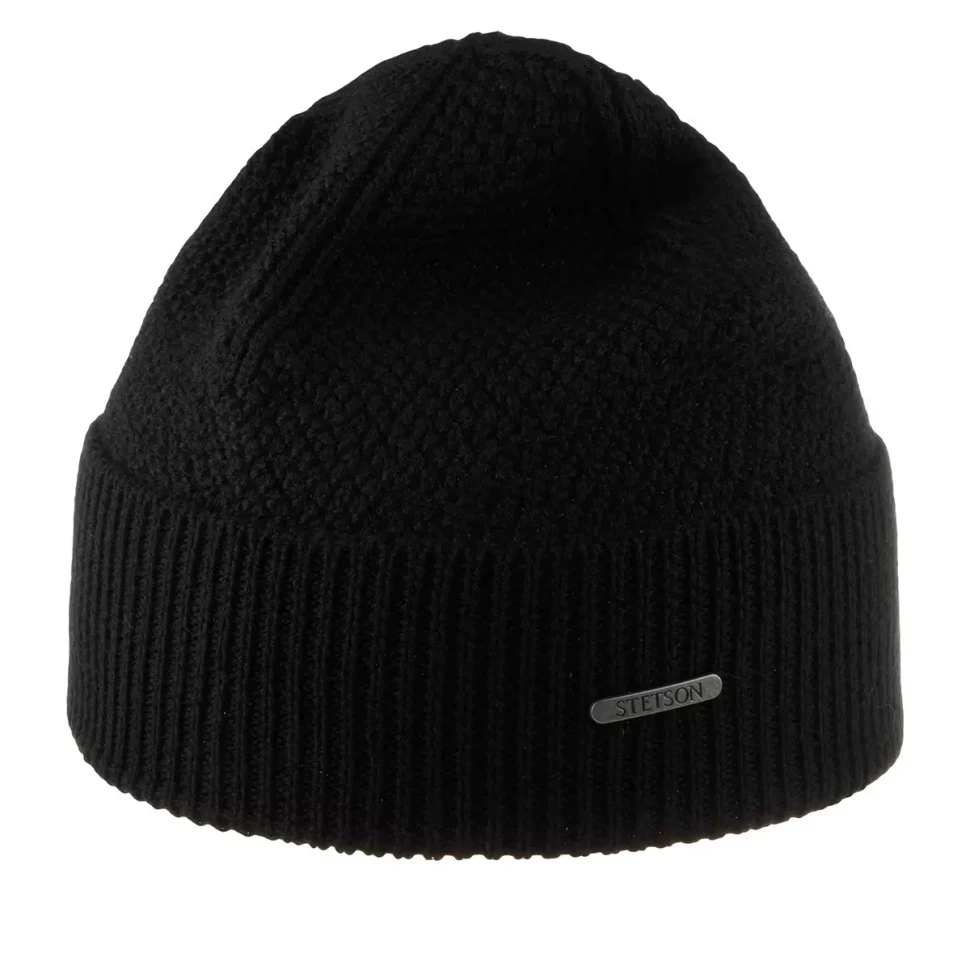 Шапка STETSON 8599396 BEANIE MERINO WOOL (черный) 12-178-09-00 в Екатеринбурге  в Екатеринбурге 