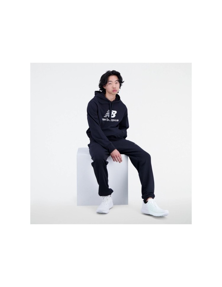 Толстовка New Balance Essentials Stacked Logo French Terry Hoodie MT31537-BK в Екатеринбурге в Екатеринбурге