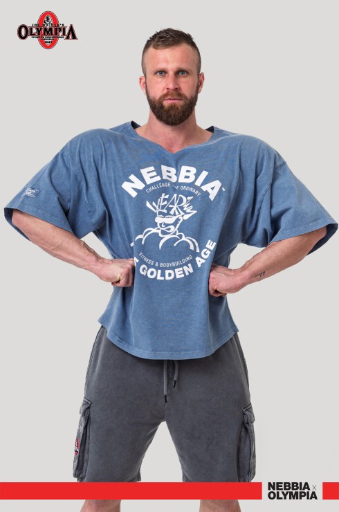 Футболка Nebbia Washed Rag Top GOLDEN AGE 788 Blue в Екатеринбурге  в Екатеринбурге 