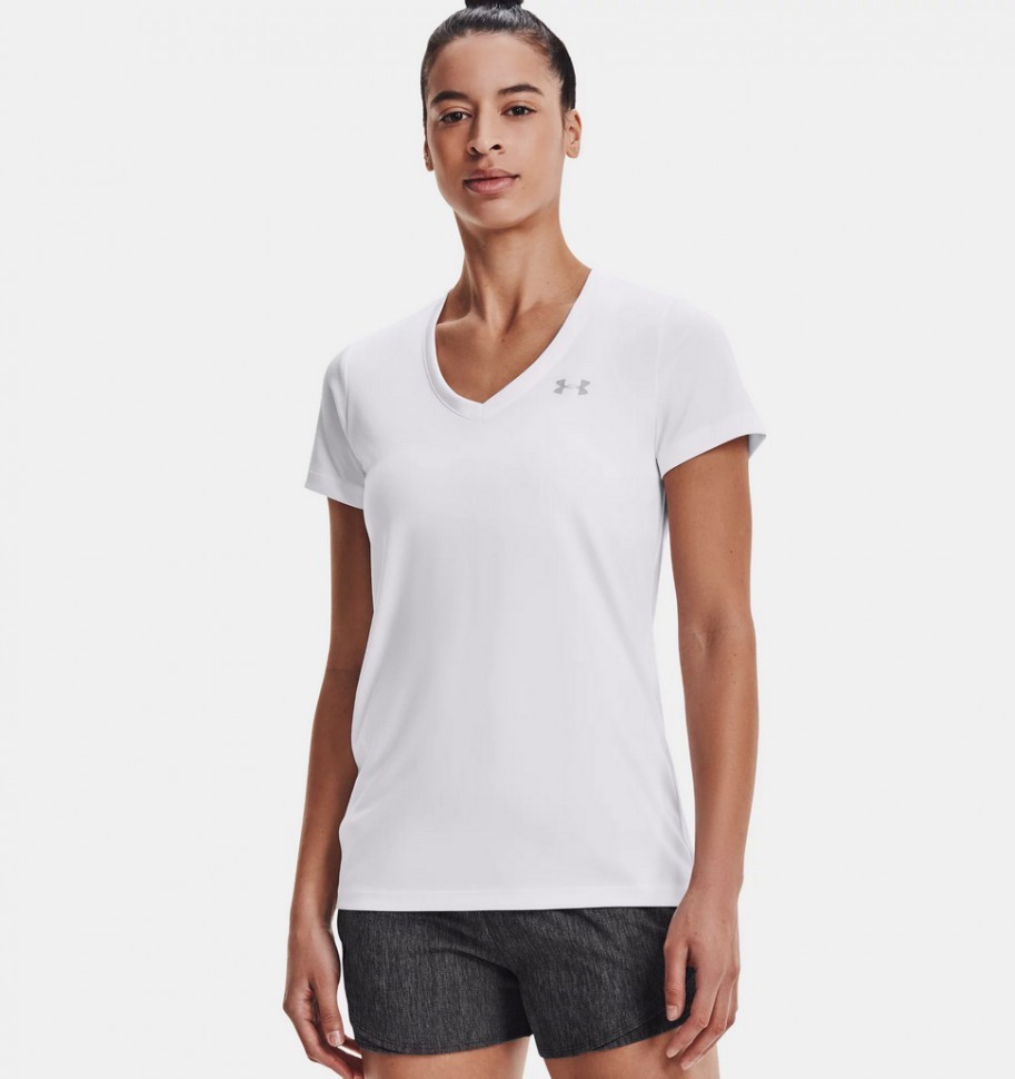 Футболка Under Armour Tech Short Sleeve V Neck 1255839-100 в Екатеринбурге  в Екатеринбурге 