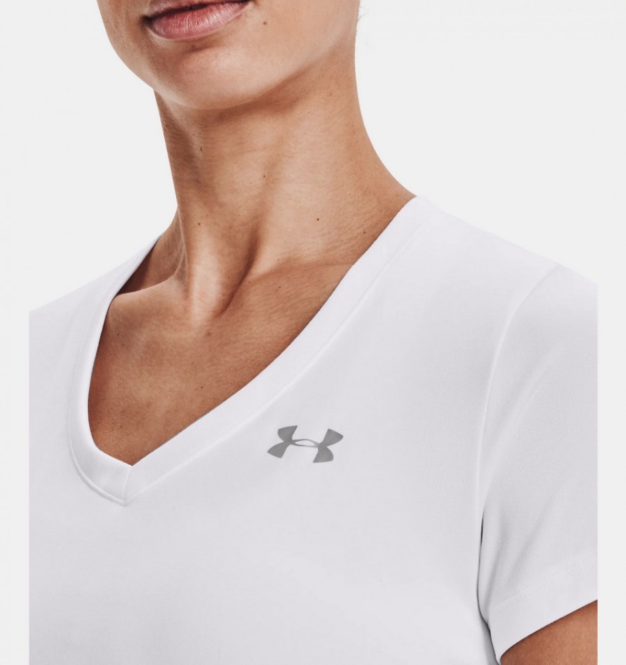 Футболка Under Armour Tech Short Sleeve V Neck 1255839-100 в Екатеринбурге  в Екатеринбурге 