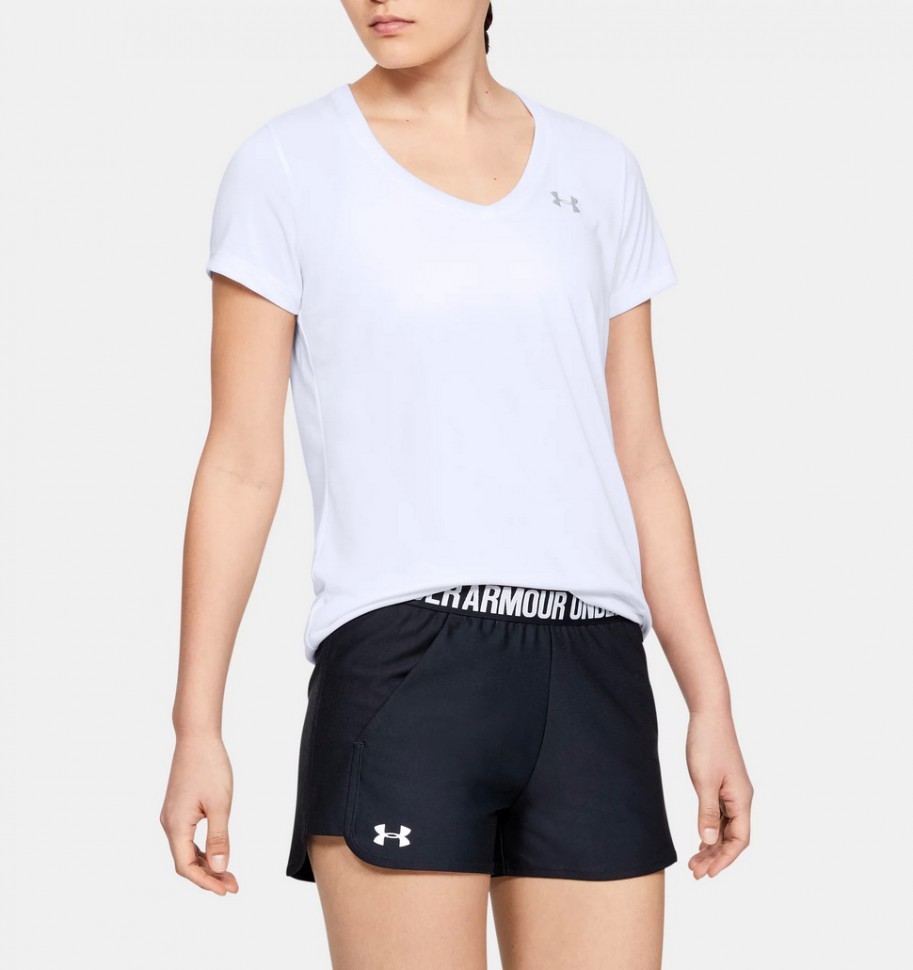 Футболка Under Armour Tech Short Sleeve V Neck 1255839-100 в Екатеринбурге  в Екатеринбурге 