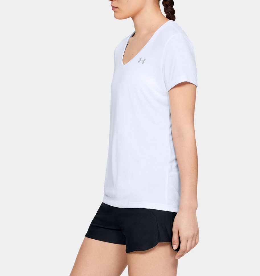 Футболка Under Armour Tech Short Sleeve V Neck 1255839-100 в Екатеринбурге  в Екатеринбурге 