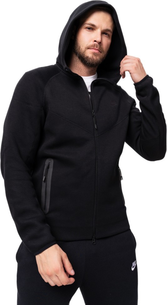 Толстовка Nike M Nk Tch Flc Fz Wr Hoodie FB7921-010 в Екатеринбурге  в Екатеринбурге 