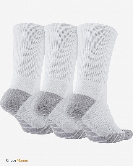 Носки Nike U Nk Everyday Max Cush Crew 3Pr, 3 пары белые SX5547-100 в Екатеринбурге  в Екатеринбурге 