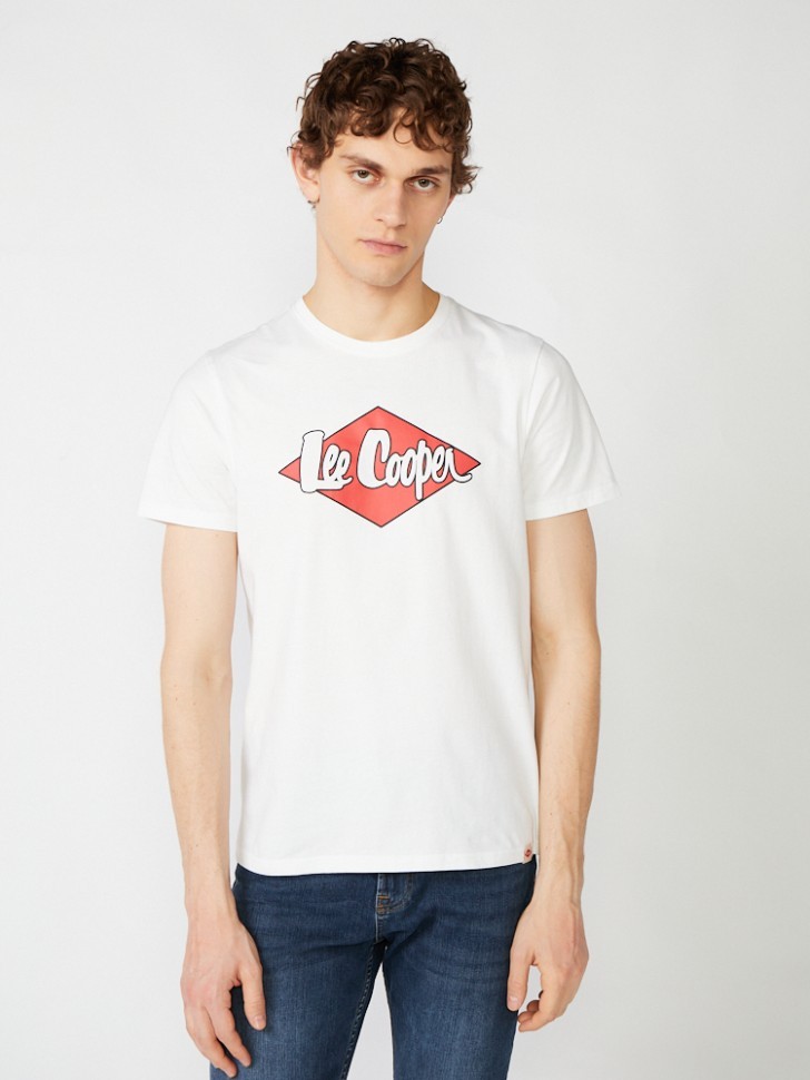 Футболки Lee Cooper MT2A122252BSLC1/WHT в Екатеринбурге  в Екатеринбурге 