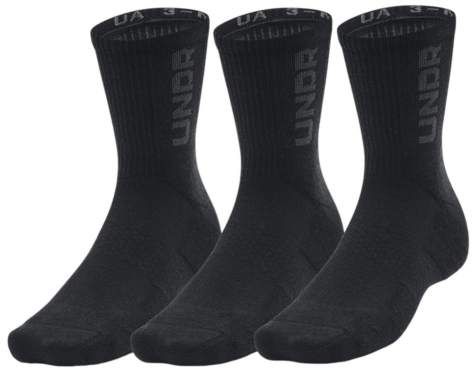 Носки Under Armour UA 3-Maker 3pk Mid-Crew-BLK 1373084-001 в Екатеринбурге  в Екатеринбурге 