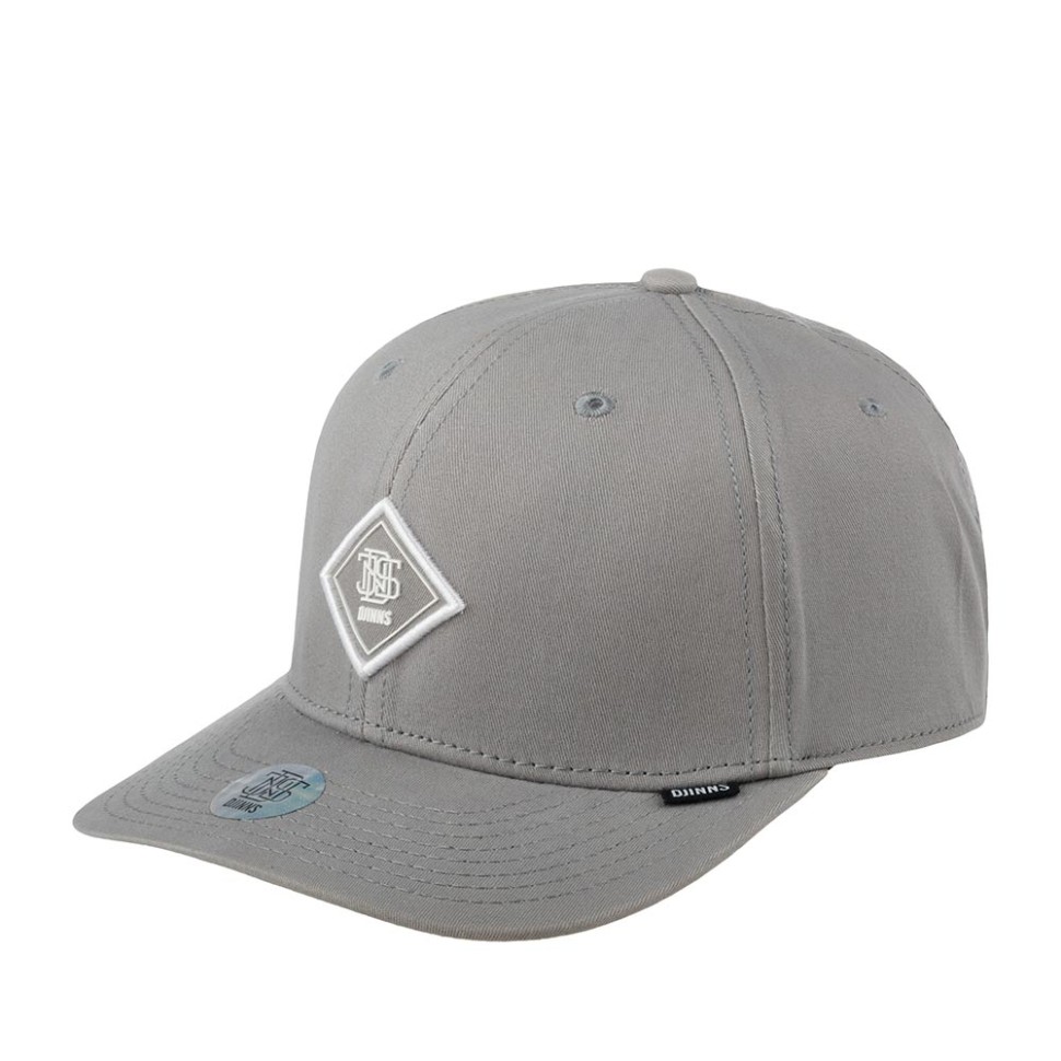 Бейсболка DJINNS 6P TrueFit 2.0 Cap Brushed Twill (серый) 50-180-08-00 в Екатеринбурге в Екатеринбурге