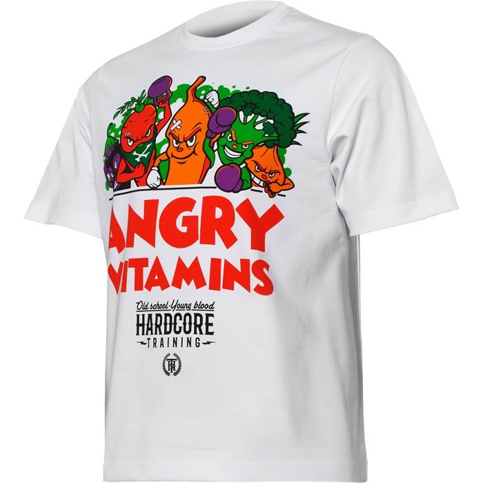 Футболка Hardcore Training Angry Vitamins White Oversized Fit hctshirt0412 в Екатеринбурге  в Екатеринбурге 