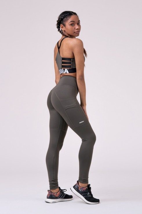 Лосины NEBBIA High waist Fit&Smart leggings 505 safari в Екатеринбурге  в Екатеринбурге 