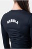 Лонгслив Nebbia 585 black Long Sleeve Thumbhole Sporty Crop Top Black