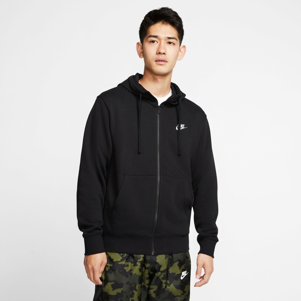 Nike club hoodie full zip store