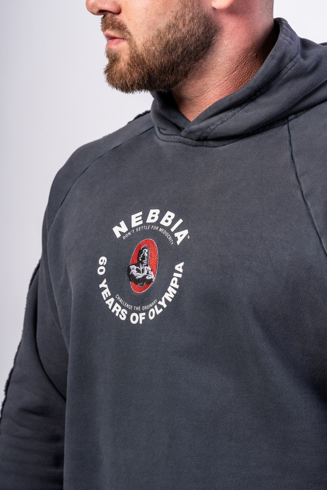 Толстовка Nebbia Washed Hoodie HERITAGE 793 Grey в Екатеринбурге  в Екатеринбурге 