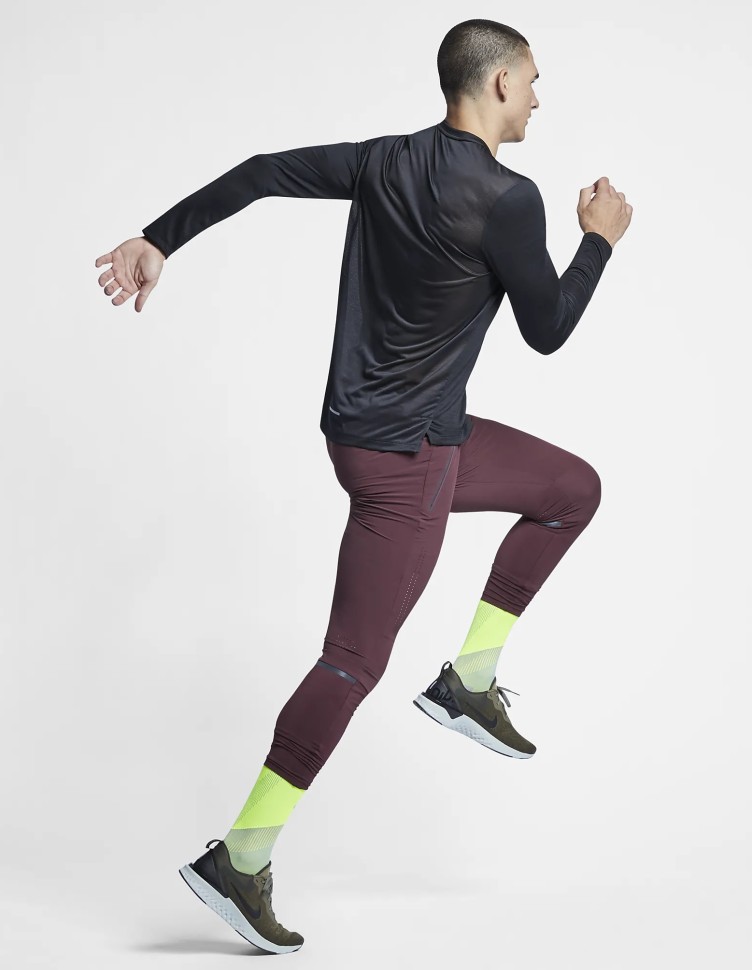Футболка с длинным рукавом Nike M NK DRY MILER TOP LS AJ7568-010 в Екатеринбурге  в Екатеринбурге 
